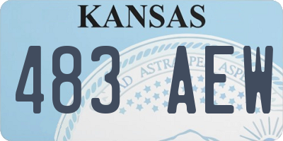 KS license plate 483AEW