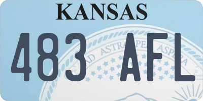 KS license plate 483AFL