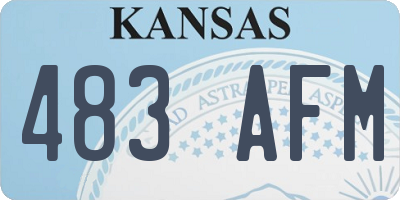 KS license plate 483AFM