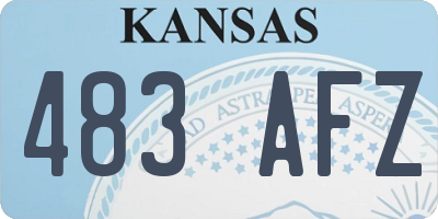 KS license plate 483AFZ
