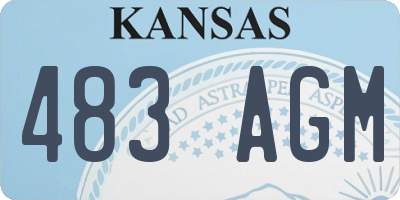 KS license plate 483AGM
