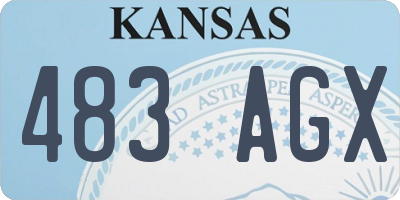 KS license plate 483AGX