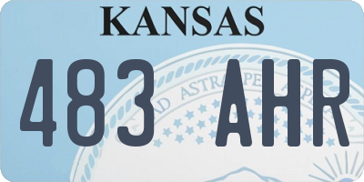 KS license plate 483AHR