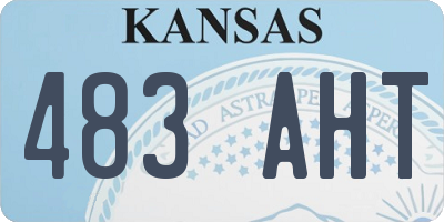 KS license plate 483AHT