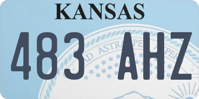 KS license plate 483AHZ