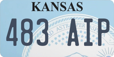 KS license plate 483AIP