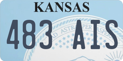 KS license plate 483AIS