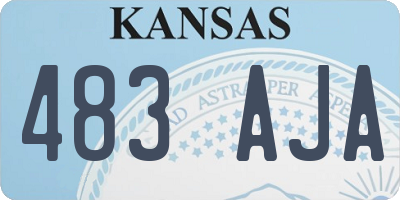 KS license plate 483AJA