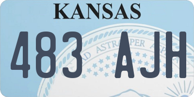 KS license plate 483AJH