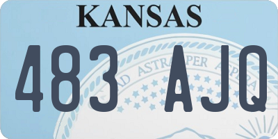 KS license plate 483AJQ