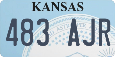 KS license plate 483AJR