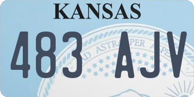 KS license plate 483AJV