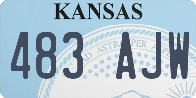 KS license plate 483AJW
