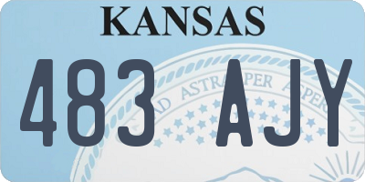 KS license plate 483AJY