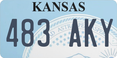 KS license plate 483AKY