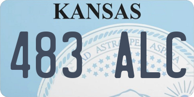 KS license plate 483ALC