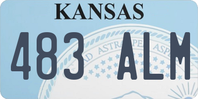 KS license plate 483ALM