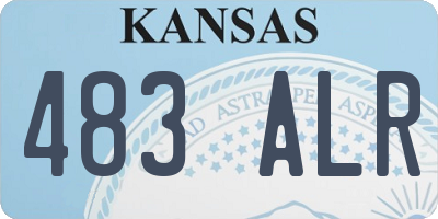 KS license plate 483ALR