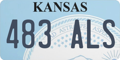 KS license plate 483ALS