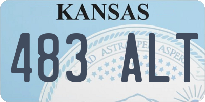 KS license plate 483ALT