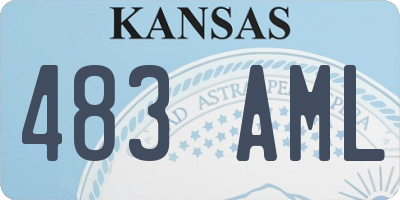 KS license plate 483AML
