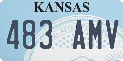 KS license plate 483AMV