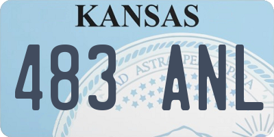 KS license plate 483ANL