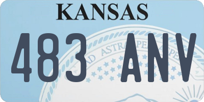 KS license plate 483ANV