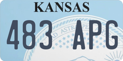 KS license plate 483APG
