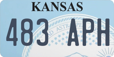 KS license plate 483APH