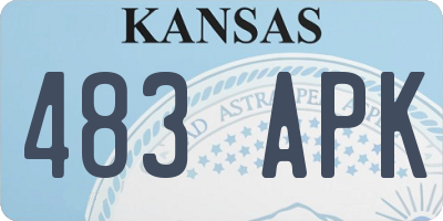 KS license plate 483APK