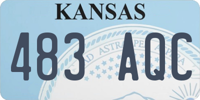 KS license plate 483AQC