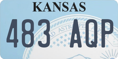 KS license plate 483AQP