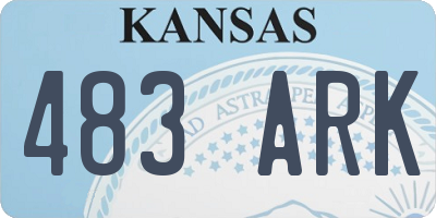 KS license plate 483ARK