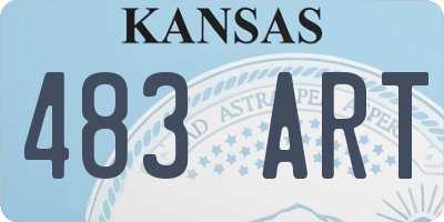 KS license plate 483ART