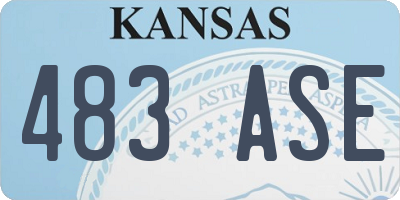 KS license plate 483ASE