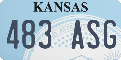 KS license plate 483ASG