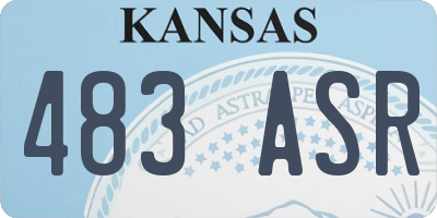 KS license plate 483ASR