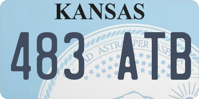 KS license plate 483ATB