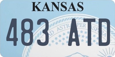 KS license plate 483ATD