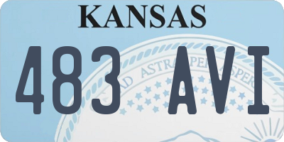 KS license plate 483AVI