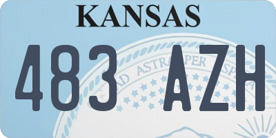 KS license plate 483AZH