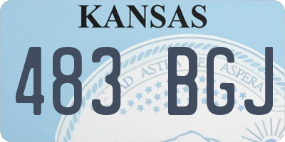KS license plate 483BGJ
