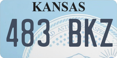 KS license plate 483BKZ
