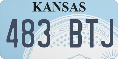 KS license plate 483BTJ