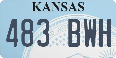 KS license plate 483BWH