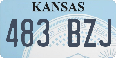 KS license plate 483BZJ