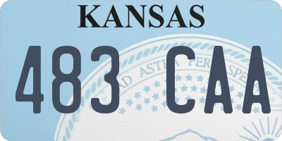 KS license plate 483CAA