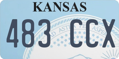 KS license plate 483CCX