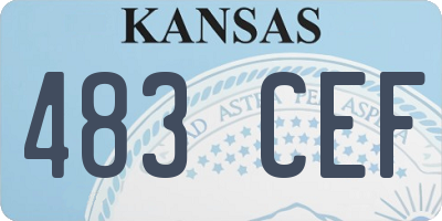 KS license plate 483CEF